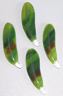 A larger photo of the Amazon Glass Feather Magnets