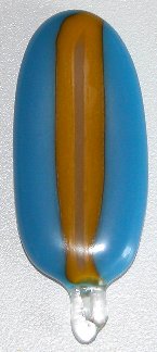 A larger photo of the B&G Macaw Glass Feather Magnet