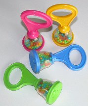 Click for larger photo of Plastic Bell Rattles