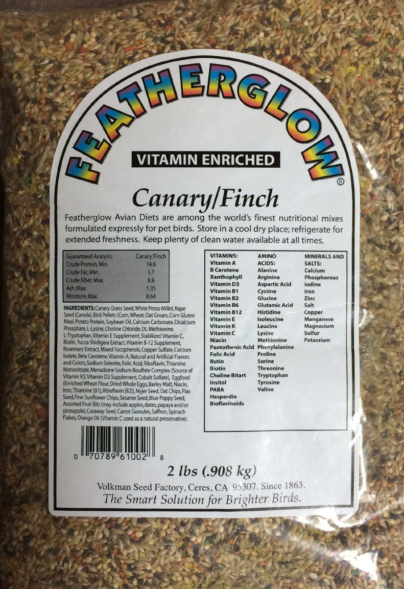 Volkman's Featherglow Canary/Finch Seed Mix Ingredients