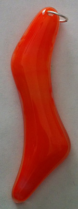 A larger photo of the Coral Long Zig Zag Shaped Necklace