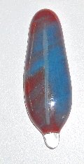 Click for a larger photo of the GW Macaw's Tail Glass Feather Magnet