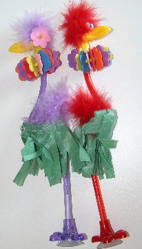 Click for larger photo of the Hula Bird Pens