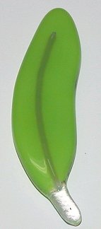A larger photo of the Green Glass Feather