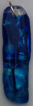 A larger photo of the Deep Blue Long Molded Necklace