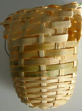 Finch Bamboo covered Nest