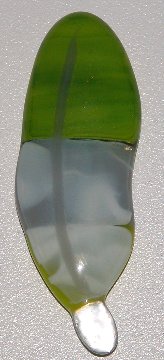 A larger photo of the Quaker Glass Feather Magnet