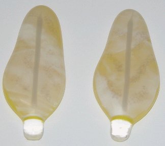 A larger photo of the Cockatiel Yellow Glass Feather Magnets