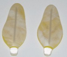 Click for a larger photo of the Cockatiel Yellow Glass Feather Magnets