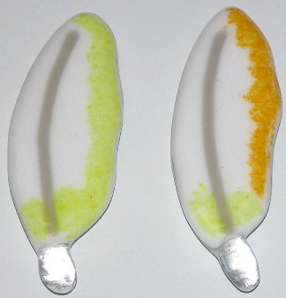 A larger photo of the Cockatoo 2 Glass Feather Magnets