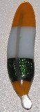 Click for a larger photo of the White Bellied Caique Glass Feather Magnet
