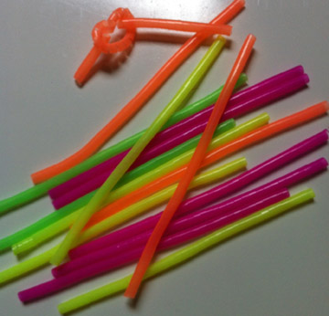 A larger photo of Wiggle Worm Straws