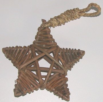 Larger photo of the Unpeeled Willow Star Hanging Toy