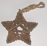 Click for larger photo of the Unpeeled Willow Star Hanging Toys