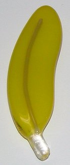 A larger photo of the Yellow Glass Feather Magnet
