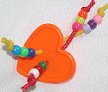 Click for larger photo of "Beaded Heart" Talon Toy